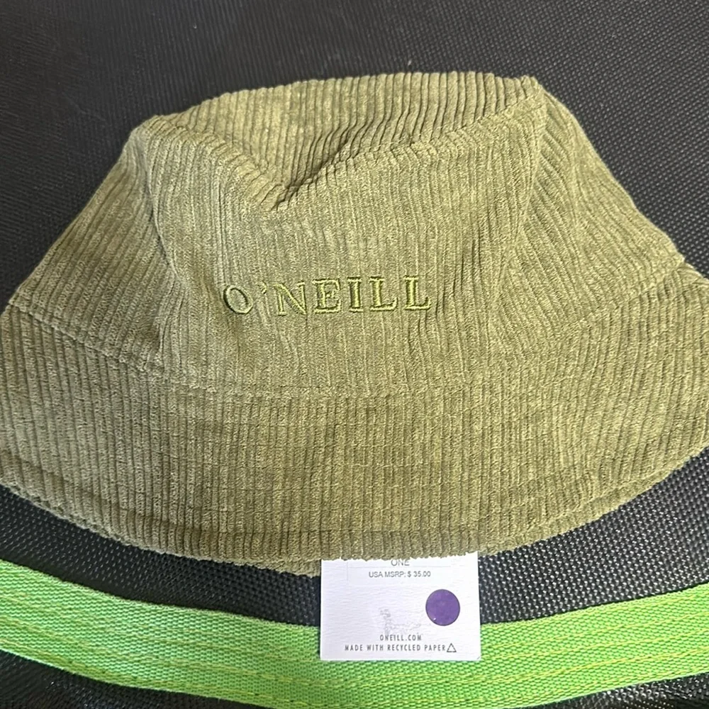 O’Neill Piper Cord Hat: OLIVE GREEN: NEW WITH TAGS